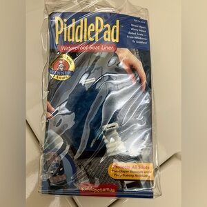 KIDDOPOTAMUS PiddlePad Waterproof Seat Protector Liner Blue NB to Toddler NIP